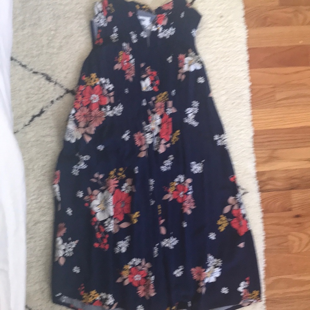 Blue floral dress